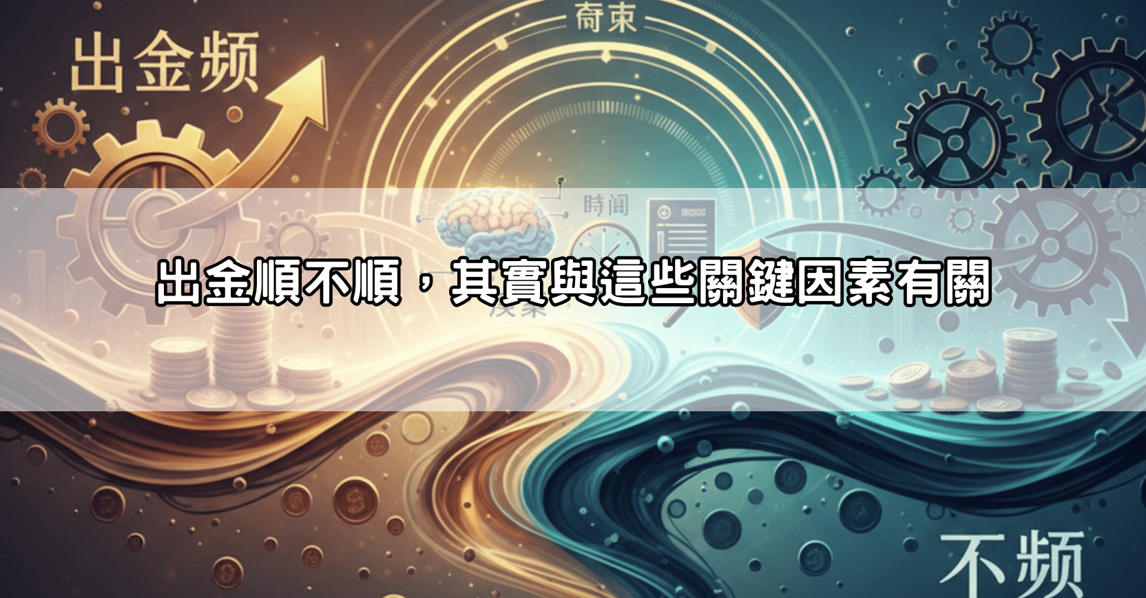 出金順不順,其實與這些關鍵因素有關